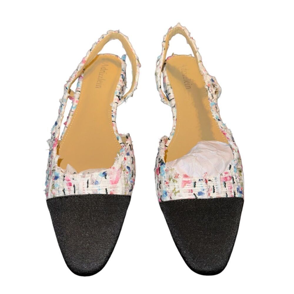 Adrizzlein Womens Slingback Flat shoes